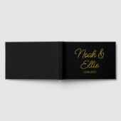 Personalized Wedding Guest Book, Engagement Recept ゲストブック (全面)