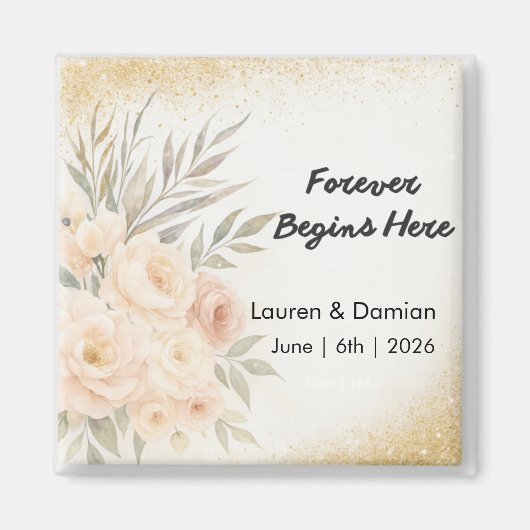 Personalized Wedding Keepsake  - Magnet マグネット (正面)