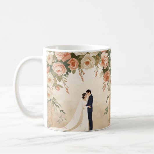 Personalized Wedding Mug コーヒーマグカップ (左)