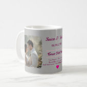 Personalized Wedding Mug | Custom Couple コーヒーマグカップ (正面左)