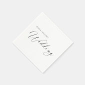 Personalized Wedding Napkins | Minimalist スタンダードカクテルナプキン (角)