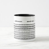 Personalized Wedding Officiant Gift Hidden Message マグカップ (中央)