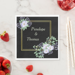 Personalized wedding or shower napkins bulk スタンダードランチョンナプキン