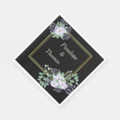 Personalized wedding or shower napkins bulk スタンダードランチョンナプキン (角)