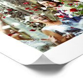 Personalized Wedding Photo and Name Print ポスター (角)
