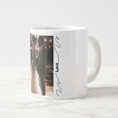 Personalized Wedding Photo Mug for Couples ジャンボコーヒーマグカップ (正面右)