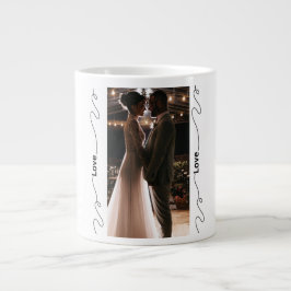 Personalized Wedding Photo Mug for Couples ジャンボコーヒーマグカップ