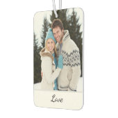 Personalized Wedding Photo With Initials  カーエアーフレッシュナー (左)