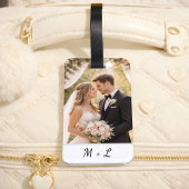 Personalized Wedding Photo With Initials  ラゲッジタグ