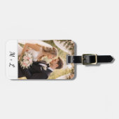 Personalized Wedding Photo With Initials  ラゲッジタグ (正面横)