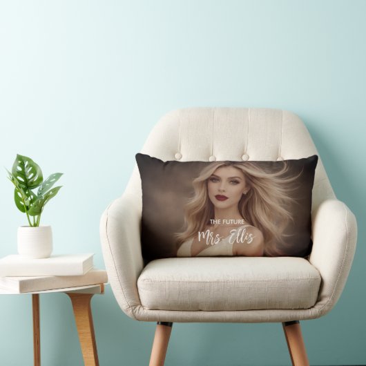 Personalized Wedding Pillow – The Future, Mrs. ランバークッション (椅子)