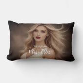 Personalized Wedding Pillow – The Future, Mrs. ランバークッション (正面)