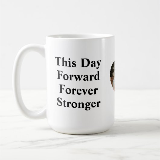 Personalized Wedding Quote Mug – "Forever Stronger コーヒーマグカップ (左)