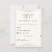 Personalized Wedding RSVP Card – 3.5x5 Printable (正面)