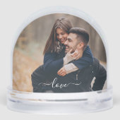 Personalized Wedding Snow Globe – 2 Photo Keepsake (裏面)