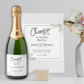 Personalized wedding Sparkling Wine Bottle スパークリングワインラベル