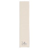 Personalized Wedding Table Runner, Custom Linen We ショートテーブルランナー (正面)