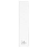 Personalized Wedding Table Runner, Custom Linen We ショートテーブルランナー (正面)