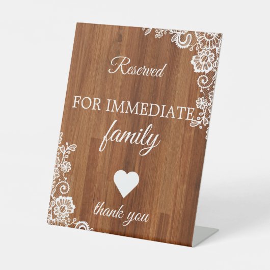 Personalized Wedding Tabletop Signs – Custom Décor 台座サイン (正面)