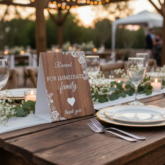 Personalized Wedding Tabletop Signs – Custom Décor 台座サイン