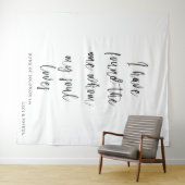 Personalized Wedding Tapestry Backdrop with Names タペストリー (インサイチュ(横))