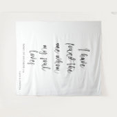 Personalized Wedding Tapestry Backdrop with Names タペストリー (正面(横))