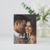 Personalized Wedding Thank You Card with Photo  サンキューカード (スタンド正面)