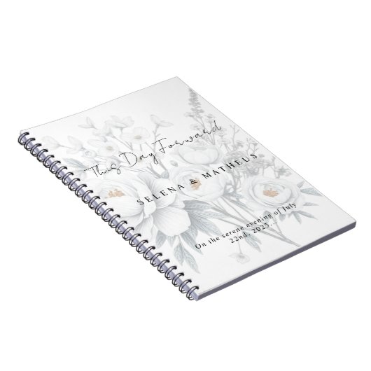 Personalized Wedding Vows Journal – This Day Forw ノートブック (右側)