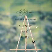 Personalized Wedding Welcome Sign アクリルサイン (ニュートラル)