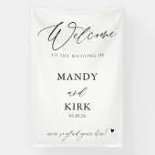 Personalized Wedding Welcome Sign Banner 横断幕 (縦)