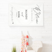 Personalized Wedding Welcome Sign Banner 横断幕 (インサイチュ)