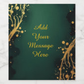 Personalized Wedding Wine Bottle Label ワインラベル (シングルラベル)