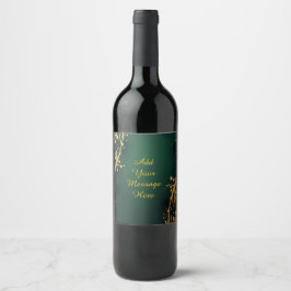 Personalized Wedding Wine Bottle Label ワインラベル