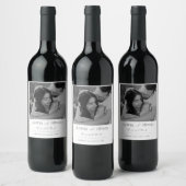 Personalized Wedding Wine Label  ワインラベル (ボトル)