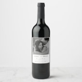 Personalized Wedding Wine Label  ワインラベル (正面)