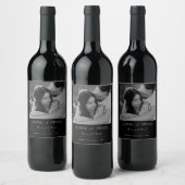 Personalized Wedding Wine Label  ワインラベル (ボトル)
