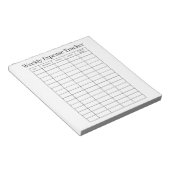Personalized Weekly Expense Tracker Notepad ノートパッド (アングル)
