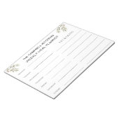 Personalized Weekly Meal Planner & Grocery  ノートパッド (アングル)