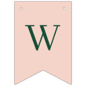 Personalized Welcome Baby  Woodland Fox Banner バンティングフラッグ (第1の旗)