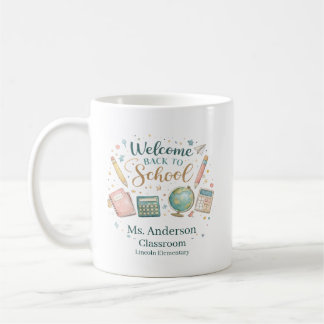 Personalized Welcome Back to School Teacher コーヒーマグカップ