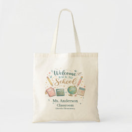 Personalized Welcome Back to School Teacher トートバッグ