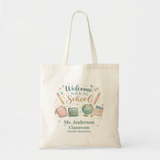 Personalized Welcome Back to School Teacher トートバッグ