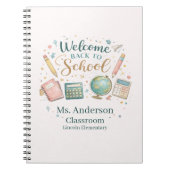 Personalized Welcome Back to School Teacher ノートブック (正面)