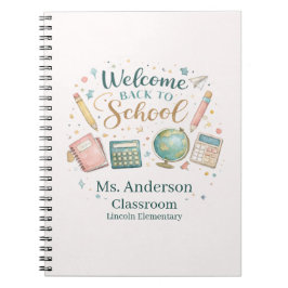 Personalized Welcome Back to School Teacher ノートブック