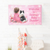 Personalized Welcome to our Baby Shower Pink 横断幕 (インサイチュ)