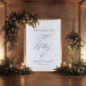 Personalized “Welcome to Our Wedding” Sign  横断幕