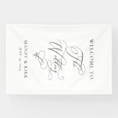 Personalized “Welcome to Our Wedding” Sign  横断幕 (横)