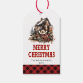 Personalized Western Christmas tag custom name ギフトタグ (正面)
