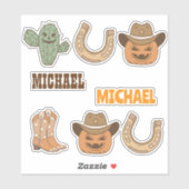 Personalized Western Halloween Fun Set  シール (シート)