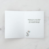 Personalized Westie Happy Birthday Card カード (内部)